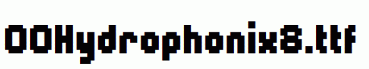 00Hydrophonix8_英文字体