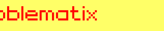 01Problematix_英文字体