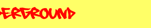 08-Underground_英文字体