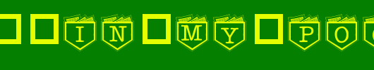 101!-In-My-Pocket_英文字体
