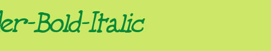5thGrader-Bold-Italic_英文字体