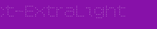 6x7oct-ExtraLight_英文字体