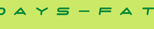 7-days-fat-oblique_英文字体