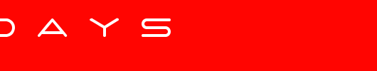 7-days_英文字体