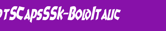 8BallScriptSCapsSSK-BoldItalic_英文字体