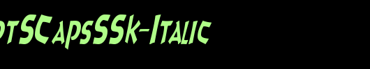 8BallScriptSCapsSSK-Italic_英文字体