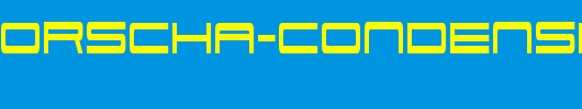 911-Porscha-Condensed_英文字体