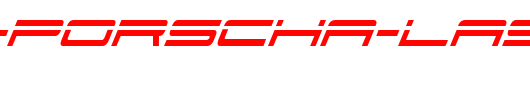 911-Porscha-Laser-Italic_英文字体