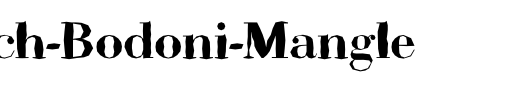 ABCTech-Bodoni-Mangle_英文字体