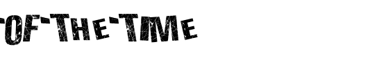 ACTION-OF-THE-TIME_英文字体