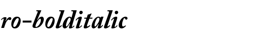 ACaslonPro-BoldItalic_英文字体