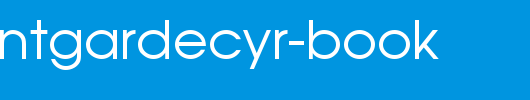 AGAvantGardeCyr-Book.Ttf