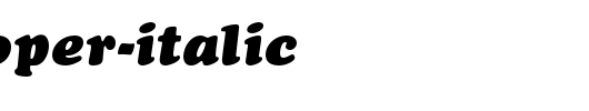 AG_Cooper-Italic_英文字体