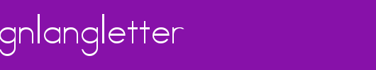 AbcAmSignLangLetter_英文字体