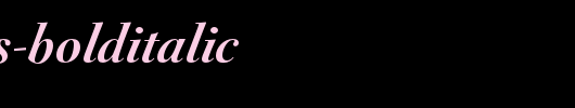 Acanthus-BoldItalic_英文字体