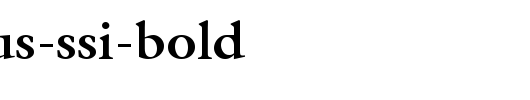 Acanthus-SSi-Bold_英文字体