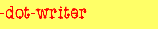 Accent-Dot-Writer_英文字体
