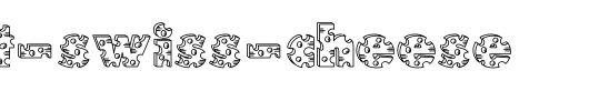 Accent-Swiss-Cheese_英文字体