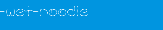 Accent-Wet-Noodle_英文字体