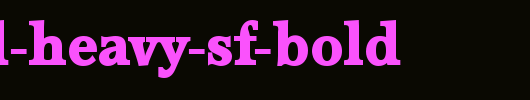 Accord-Heavy-SF-Bold_英文字体