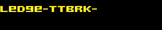 Acknowledge-TTBRK-_英文字体