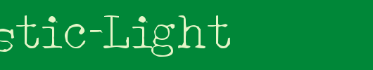 Acoustic-Light_英文字体