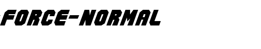 Action-Force-Normal_英文字体