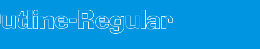 AdLibOutline-Regular_英文字体