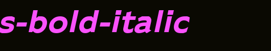 Adams-Bold-Italic_英文字体