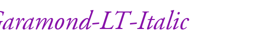 Adobe-Garamond-LT-Italic_英文字体