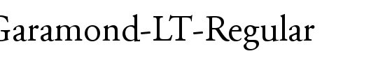 Adobe-Garamond-LT-Regular_英文字体