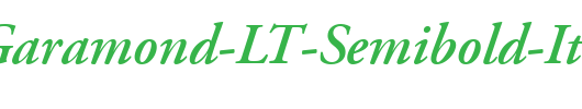 Adobe-Garamond-LT-Semibold-Italic_英文字体