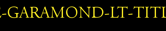 Adobe-Garamond-LT-Titling-Capitals_英文字体