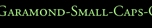 Adobe-Garamond-Small-Caps-Oldstyle-Figures_英文字体