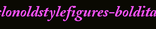 AdobeCaslonOldstyleFigures-BoldItalic.Ttf