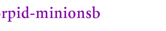 AdobeCorpID-MinionSb.otf