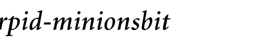 AdobeCorpID-MinionSbIt.otf