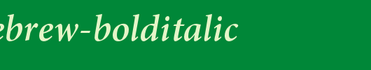 AdobeHebrew-BoldItalic.otf