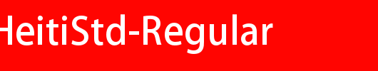 AdobeHeitiStd-Regular_英文字体