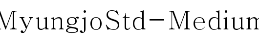 AdobeMyungjoStd-Medium_英文字体
