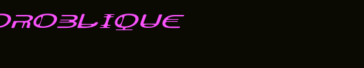 AeratorOblique_英文字体