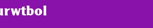 AgendaURWTBol.ttf