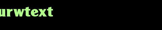 AgendaURWTExt.ttf