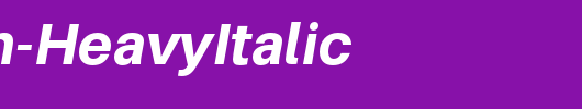 Aileron-HeavyItalic_英文字体