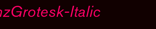 AkzidenzGrotesk-Italic_英文字体