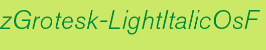 AkzidenzGrotesk-LightItalicOsF_英文字体