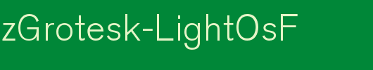 AkzidenzGrotesk-LightOsF_英文字体