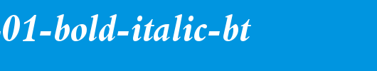 Aldine-401-Bold-Italic-BT_英文字体