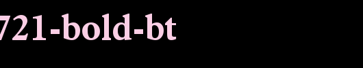 Aldine-721-Bold-BT_英文字体