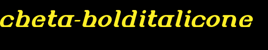 AlembicBeta-BoldItalicOne.otf